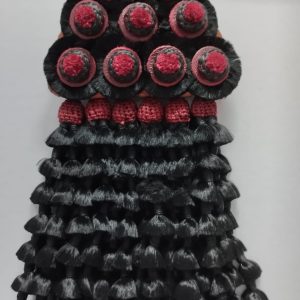 MOSQUERO DE SEDA PREMIUM/ NEGRO Y BURDEOS