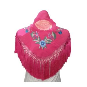 MANTÓN TRIANGULAR ROSAS