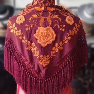MANTÓN JOYAS BURDEOS